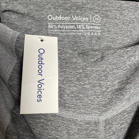 NWT Outdoor Voices 3/4 Two-Tone Women's Leggings - Picture 10 of 10